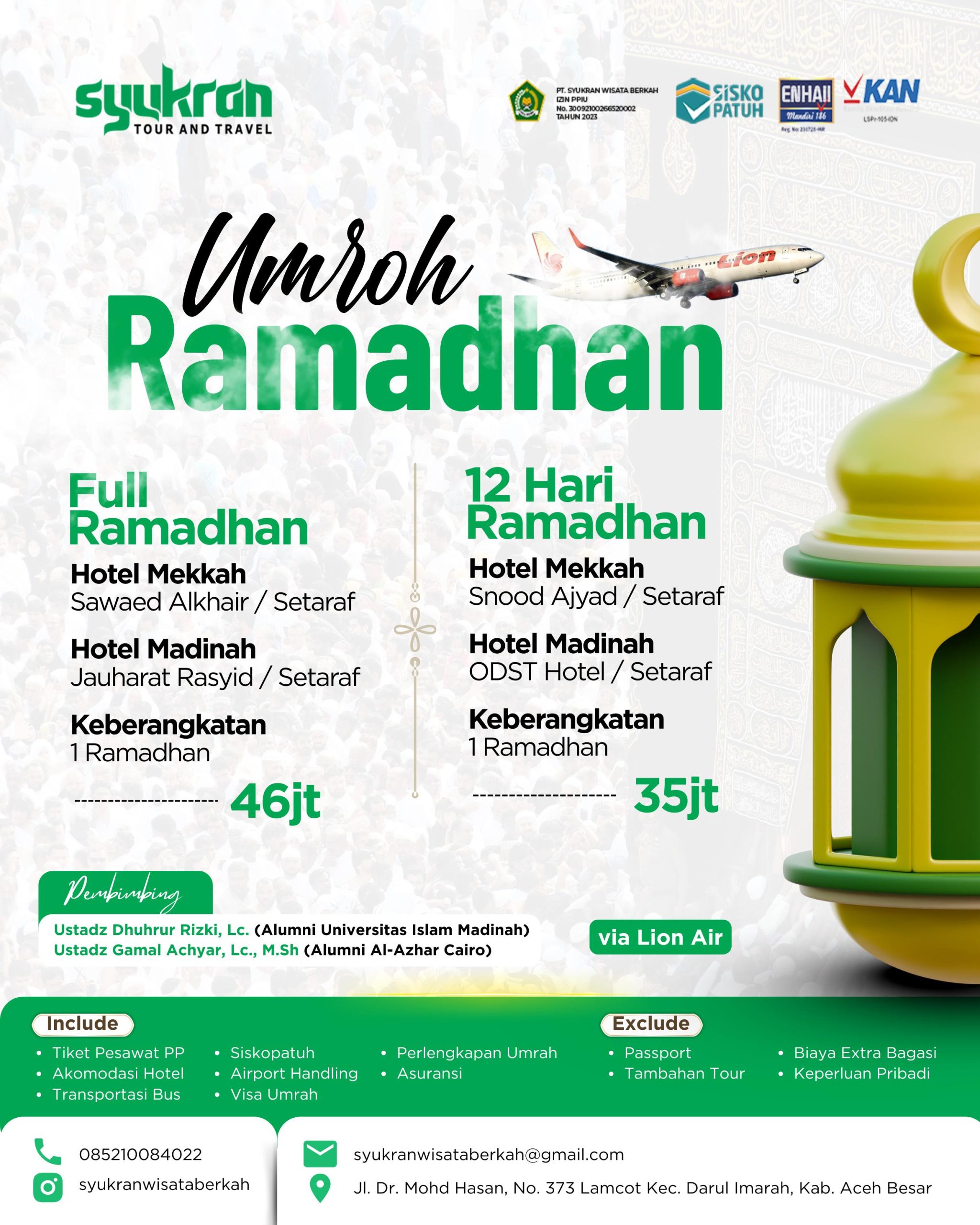 Umroh Ramadhan 2026 Bersama Syukran Tour & Travel